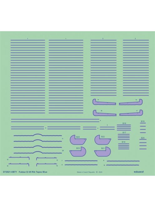 Eduard - Fokker D.VII rib tapes blue for Eduard