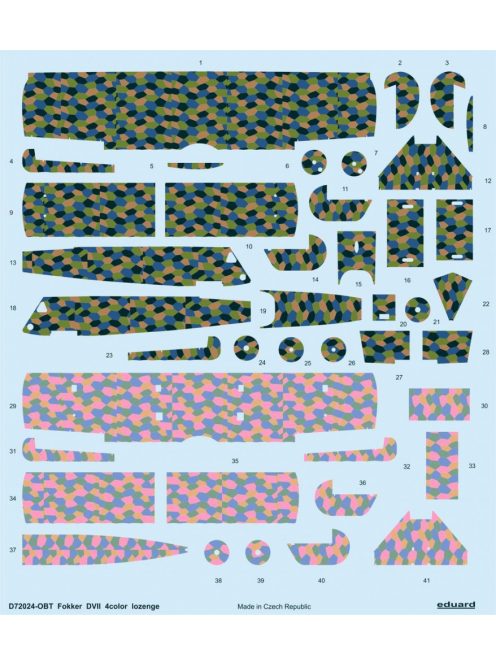 Eduard - Fokker D.VII 4color lozenge for Eduard