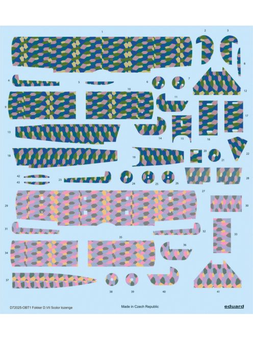 Eduard - Fokker D.VII 5color lozenge for Eduard