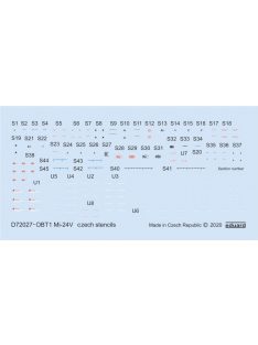 Eduard - Mi-24V stencils Czech for Zvezda