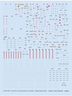   Eduard - Tornado GR.1 stencils (gray/green camouflage) 1/72 for REVELL