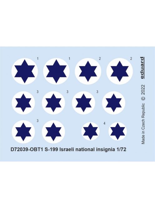 Eduard - S-199 Israeli National Insignia