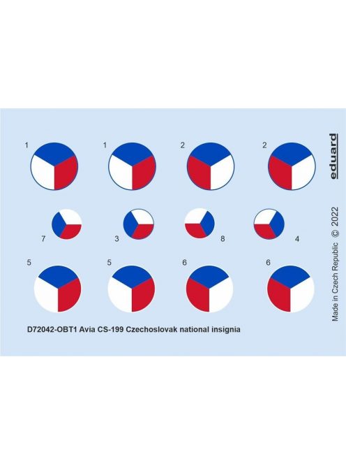 Eduard - CS-199 Czechoslovak national insignia 1/72