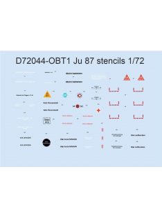 Eduard - Ju 87 stencils for ACADEMY/AIRFIX/ITALERI/REVELL