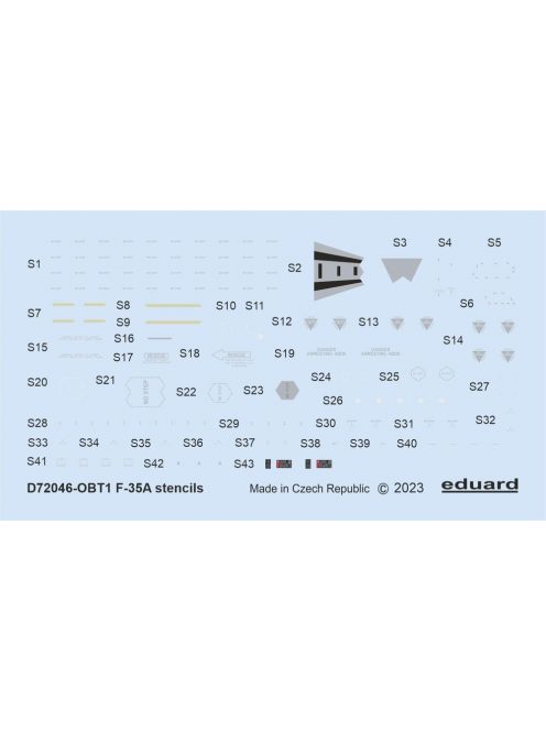 Eduard - F-35A stencils 1/72