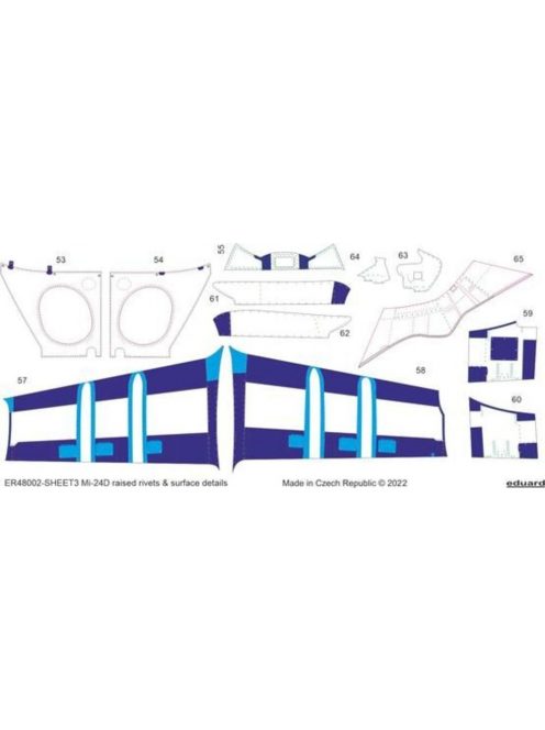 Eduard - Mi-24D raised rivets & surface details 1/48