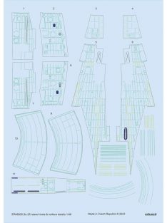 Eduard - Su-25 raised rivets & surface details for ZVEZDA