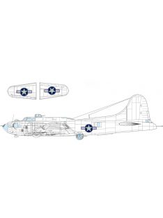 Eduard - B-17F US national insignia w/ blue outline 1/48