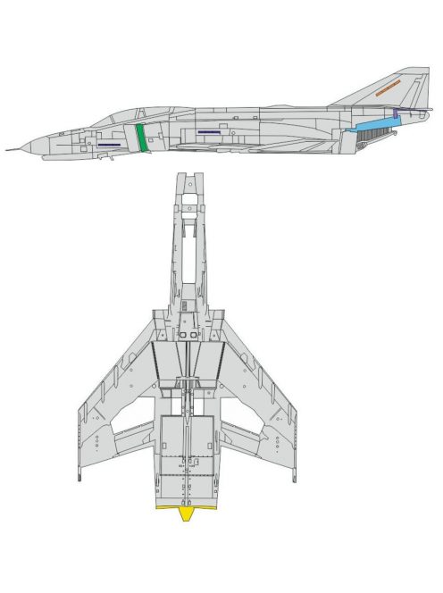 Eduard - F-4E surface panels 1/48 MENG