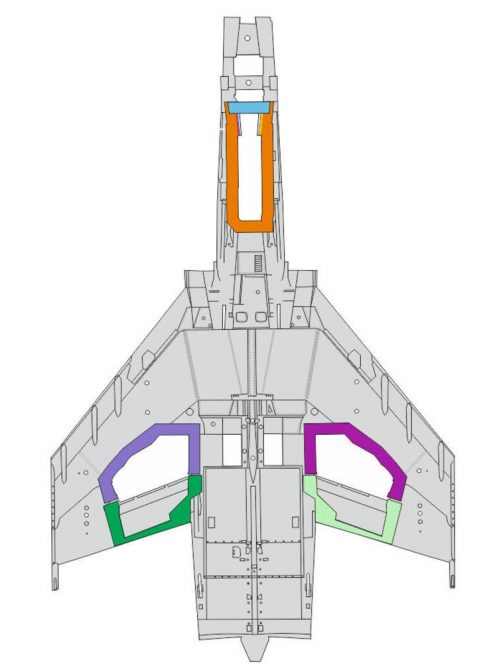 Eduard - F-4E wheel bays 1/48 MENG