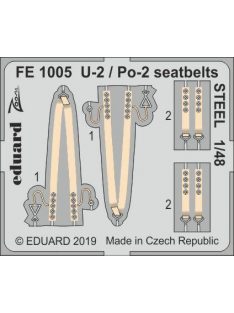 Eduard - U-2 / Po-2 seatbelts STEEL for ICM 