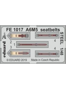 Eduard - A6M5 seatbelts STEEL for Tamiya 