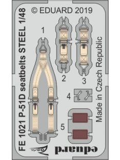 Eduard - P-51D seatbelts STEEL for Eduard 