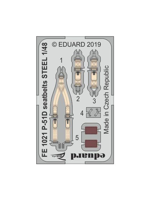 Eduard - P-51D seatbelts STEEL for Eduard 