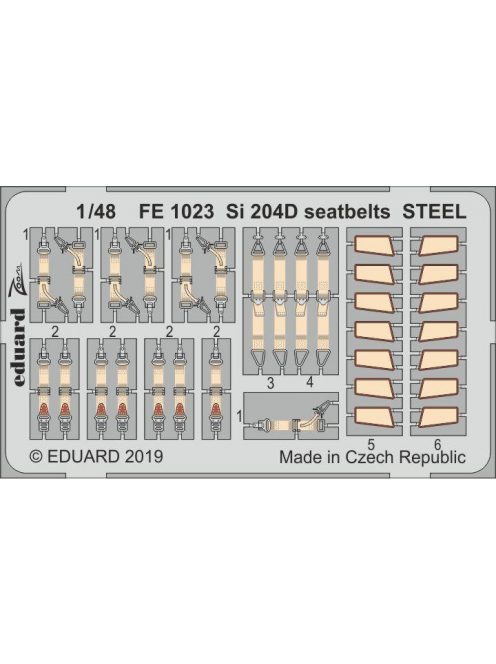 Eduard - Si 204D seatbelts STEEL for Special Hobby 