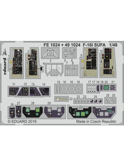 Eduard - F-16I SUFA for Hasegawa 