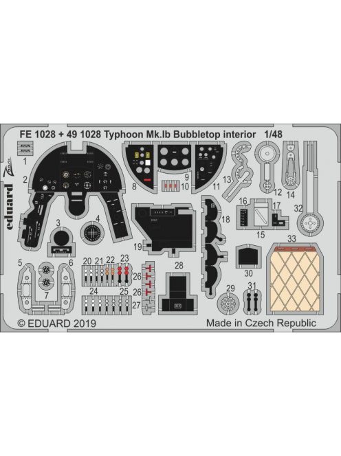 Eduard - Typhoon Mk.Ib Bubbletop for Hasegawa/Italeri 