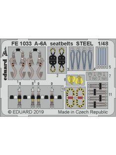 Eduard - A-6A seatbelts STEEL for Hobby Boss 