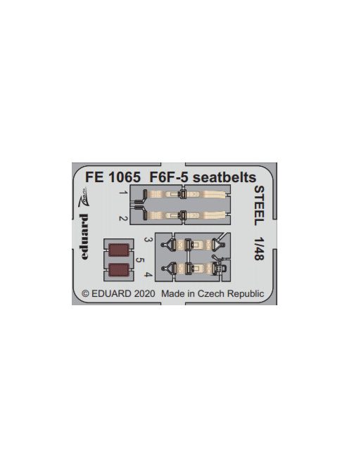 Eduard - F6F-5 seatbelts STEEL for Eduard