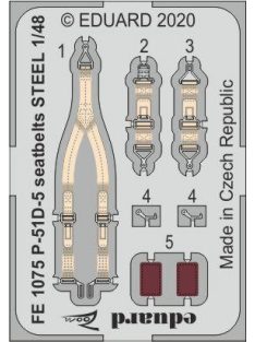 Eduard - P-51D-5 seatbelts STEEL for Airfix