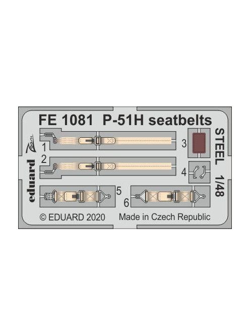 Eduard - P-51H seatbelts STEEL for Modelsvit