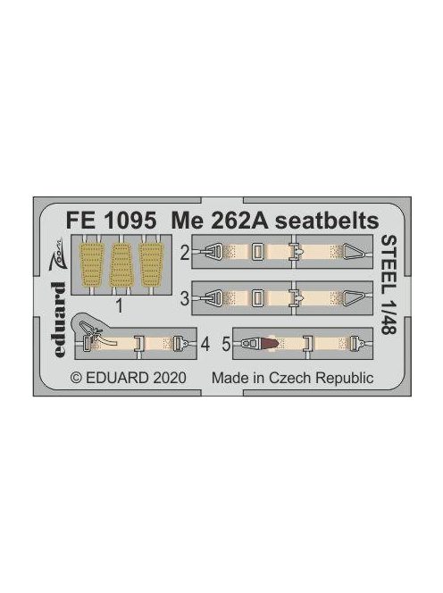 Eduard - Me 262A seatbelts STEEL for Hobby Boss