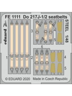 Eduard - Do 217J-1/2 seatbelts STEEL for ICM