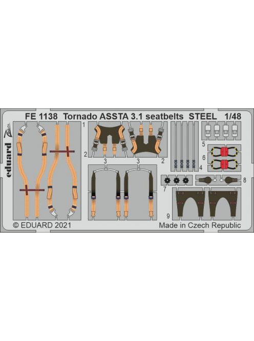 Eduard - Tornado ASSTA 3.1 seatbelts STEEL for Revell