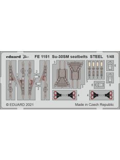 Eduard - Su-30SM seatbelts STEEL for KITTY HAWK