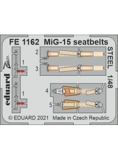 Eduard - MiG-15 seatbelts STEEL for BRONCO