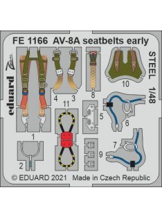 Eduard - AV-8A seatbelts early STEEL for KINETIC