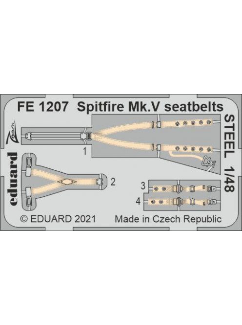 Eduard - Spitfire Mk.V seatbelts STEEL for EDUARD/SPECIAL HOBBY