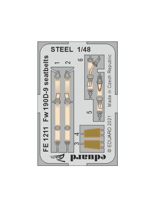 Eduard - Fw 190D-9 seatbelts STEEL for EDUARD