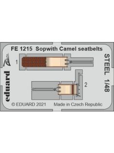 Eduard - Sopwith Camel Seatbelts Steel 1/48 For Eduard