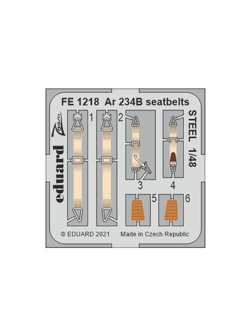 Eduard - Ar 234B Seatbelts Steel 1/48 Hasegawa/Hobby 2000