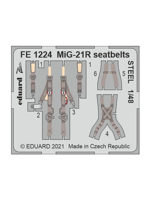 Eduard - MiG-21R seatbelts STEEL 1/48 EDUARD