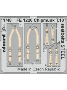 Eduard - Chipmunk T.10 Seatbelts Steel For Airfix