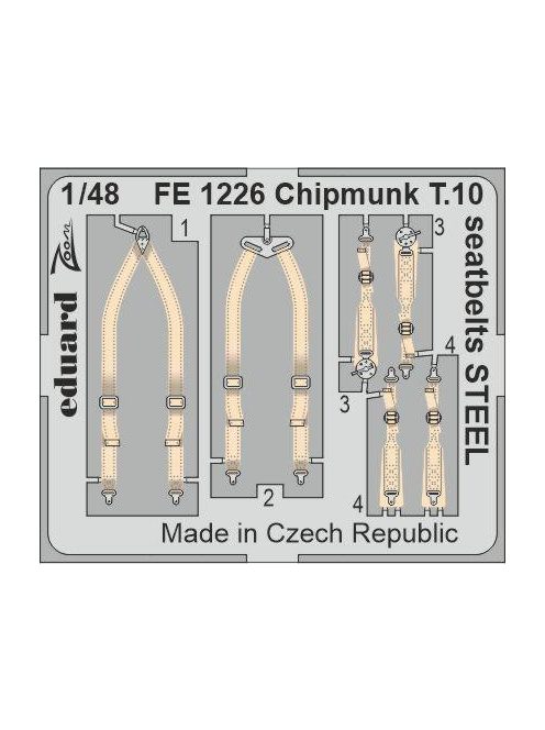 Eduard - Chipmunk T.10 Seatbelts Steel For Airfix