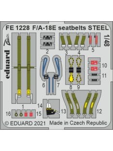 Eduard - F/A-18E Seatbelts Steel For Hobby Boss