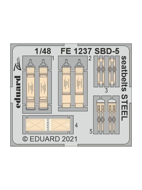 Eduard - Sbd-5 Seatbelts Steel, For Revell