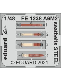 Eduard - A6M2 Seatbelts Steel, For Eduard