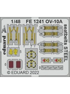 Eduard - Ov-10A Seatbelts Steel For Icm