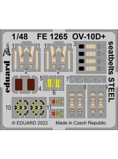 Eduard - OV-10D+ seatbelts STEEL for ICM