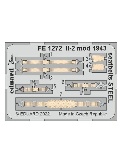 Eduard - Il-2 Mod. 1943 Seatbelts Steel