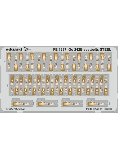 Eduard - Go 242B seatbelts STEEL 1/48