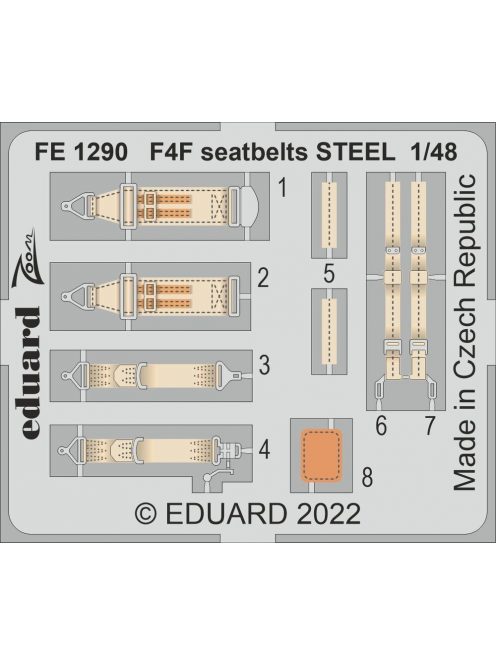 Eduard - F4F seatbelts STEEL