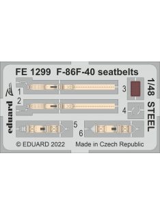 Eduard - F-86F-40 seatbelts STEEL