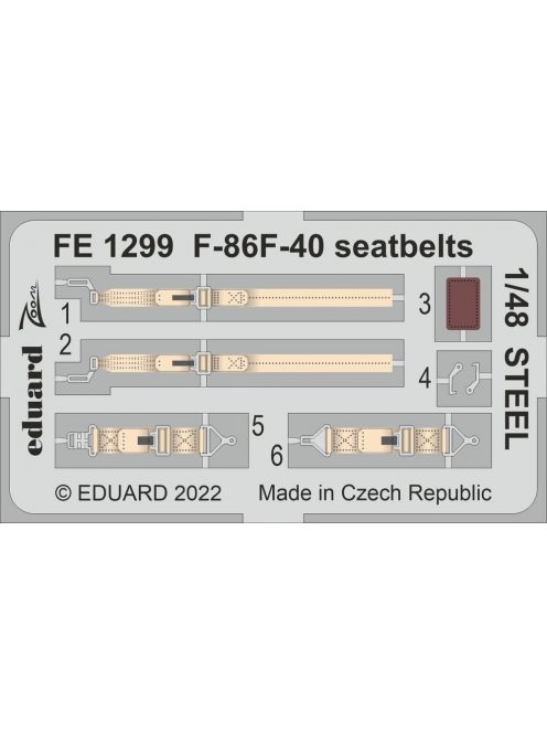 Eduard - F-86F-40 seatbelts STEEL