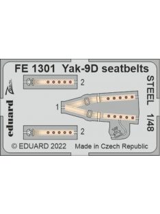 Eduard - Yak-9D seatbelts STEEL