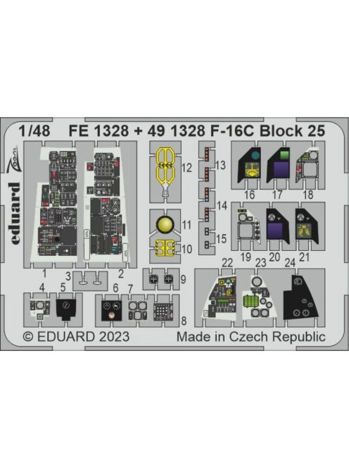 Eduard - F-16C Block 25 1/48 for KINETIC